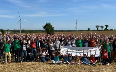 Une journée de fête pour le parc éolien 100% citoyen du Fief Sauvin, dans les Mauges